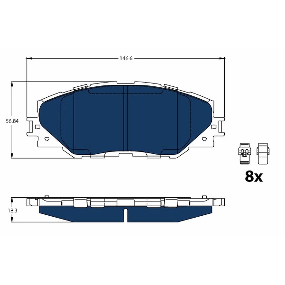 Jarrupalat, levyjarru TRW GDB3424BTE