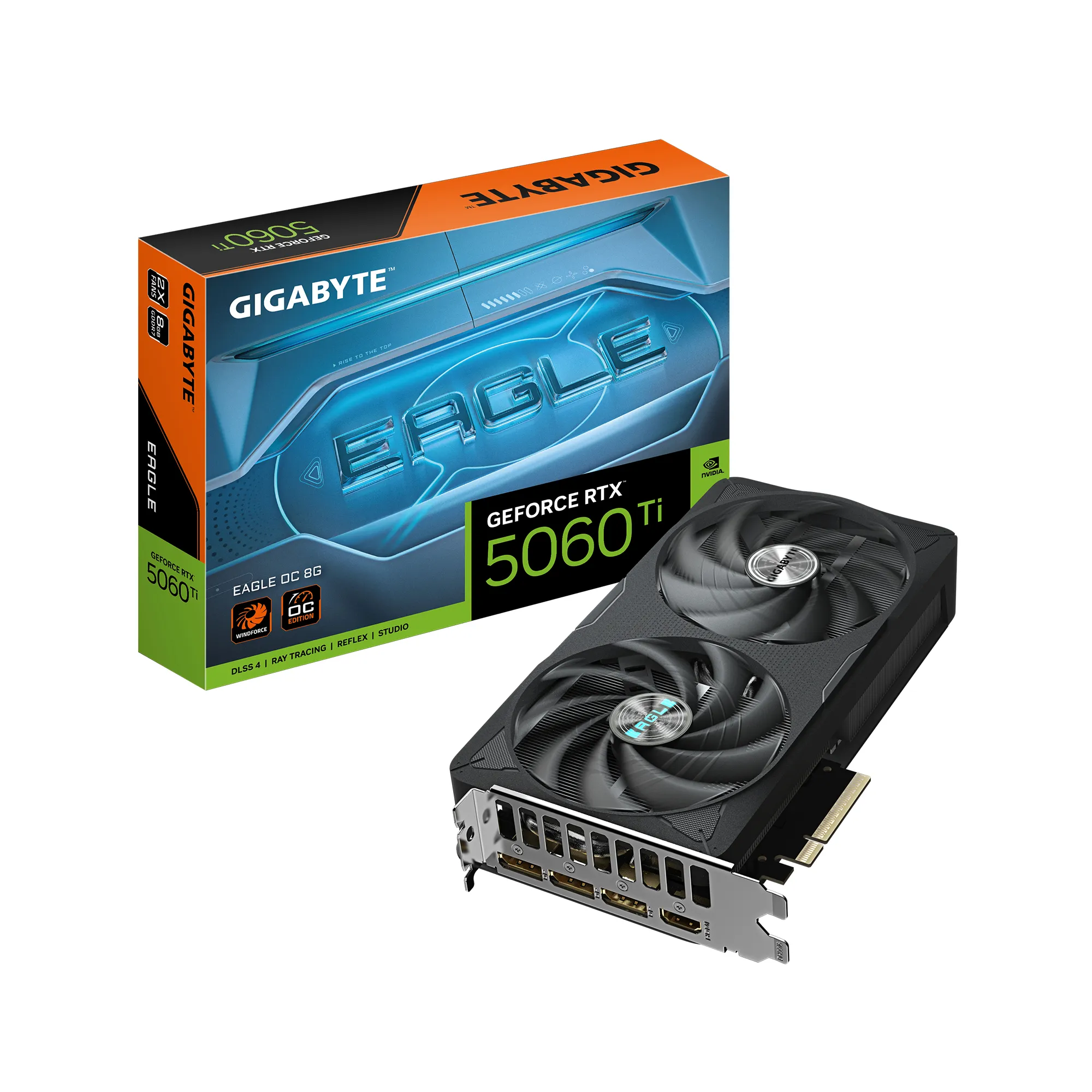 GIGABYTE GeForce RTX 5060 Ti EAGLE OC - 8GB GDDR7 RAM - Näytönohjaimet