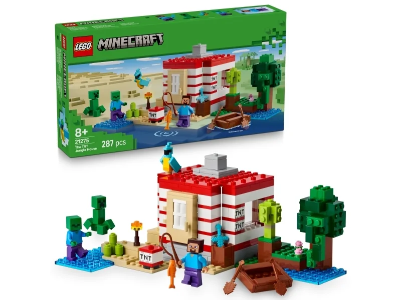 LEGO Minecraft 21275 TNT Viidakkotalo (TNT Jungle House)