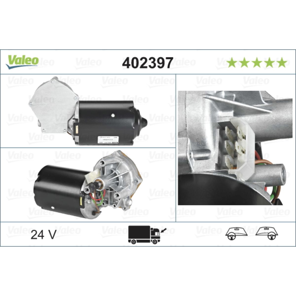 Pyyhkijän moottori VALEO 402397