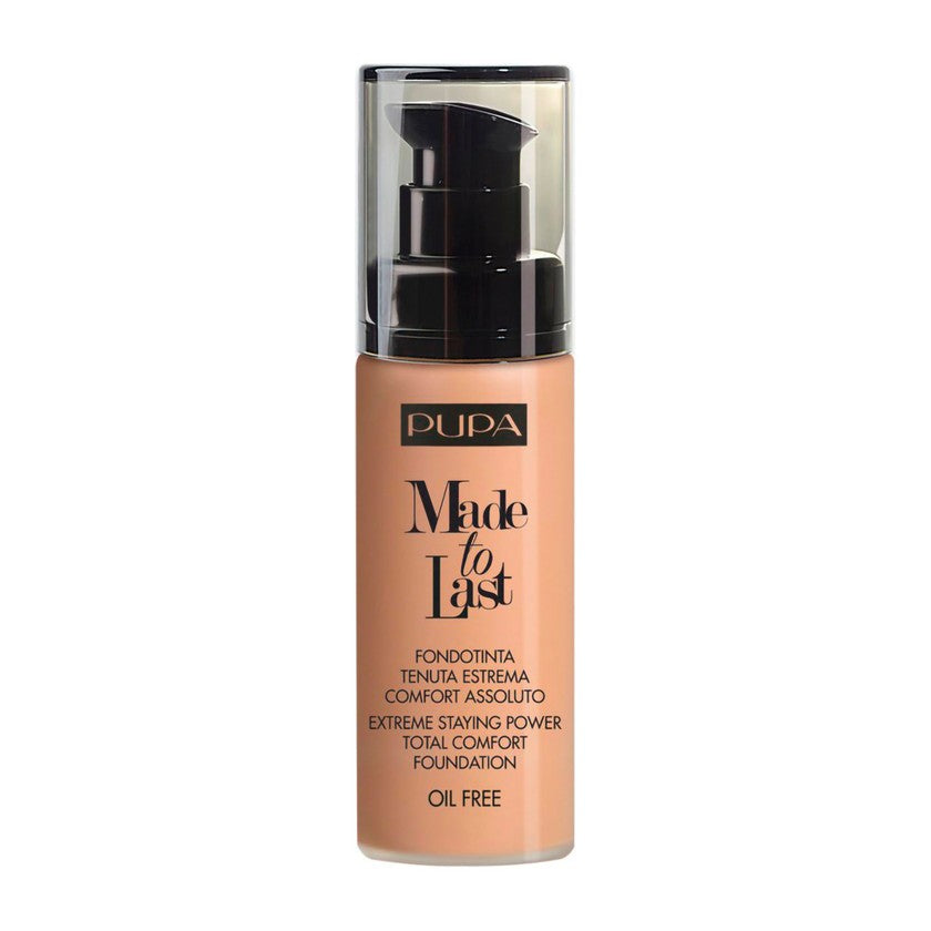 Pupa pitkäkestoinen meikkivoide SPF 10 Made to Last ( Total Comfort Foundation ) 30ml 050 Sand