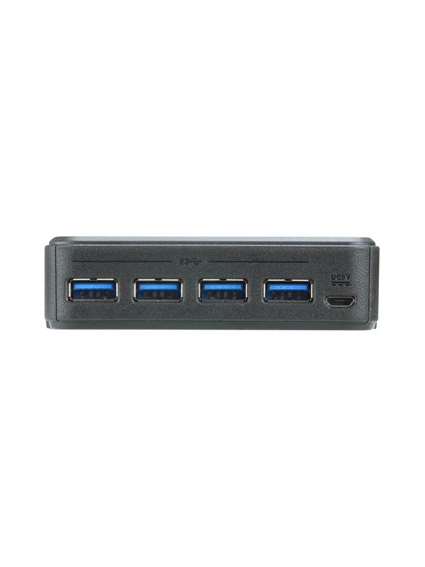 ATEN USB 3.0 -hubi 2 koneelle, 4xUSB A naaras, 2xUSB B naaras, musta