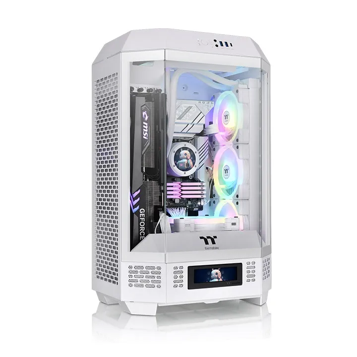 Thermaltake The Tower 300 -micro-ATX-kotelo ikkunalla, valkoinen