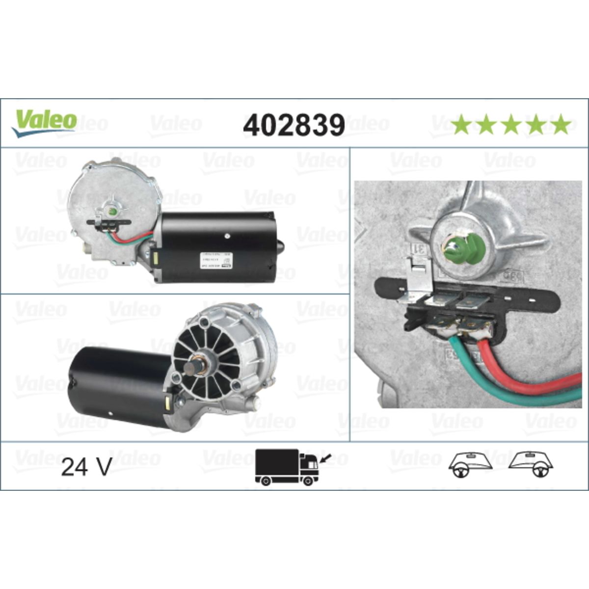 Pyyhkijän moottori VALEO 402839