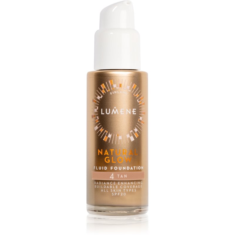 Lumene Natural Glow — luonnollinen hehku -meikkivoide SPF 20 sävy 4 Tan (Neutraali) 30 ml