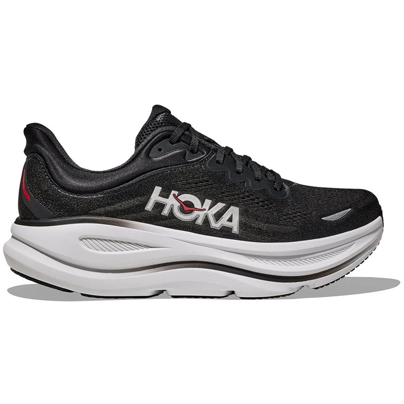 Hoka M Bondi 9 Black/Vermillion - 42 2/3