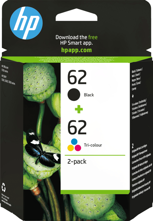 Hp Muste Monipakkaus No.62 (black/color)