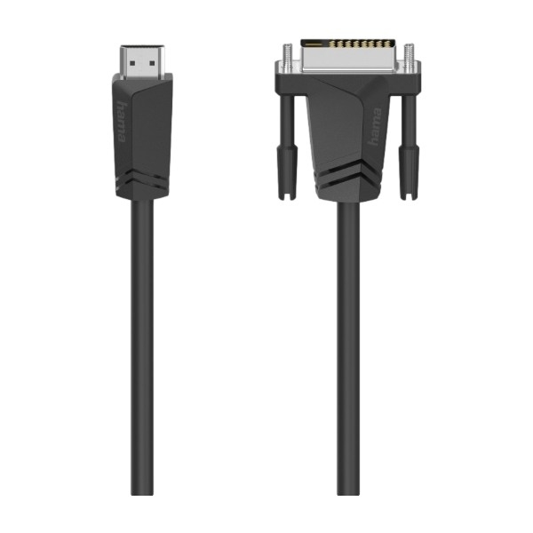 HAMA HDMI Type A – DVI-D -adapterikaapeli, 1,5 m, musta