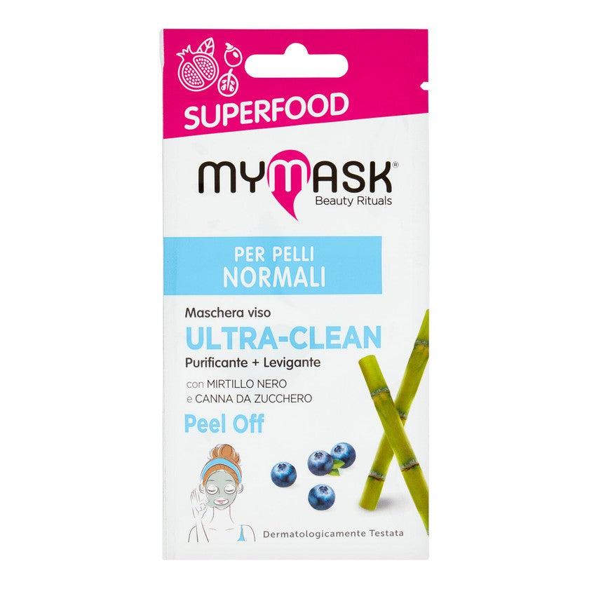 Mymask My Mask Superfood Kasvonaamio Ultra-Clean Peel Off 8 ml