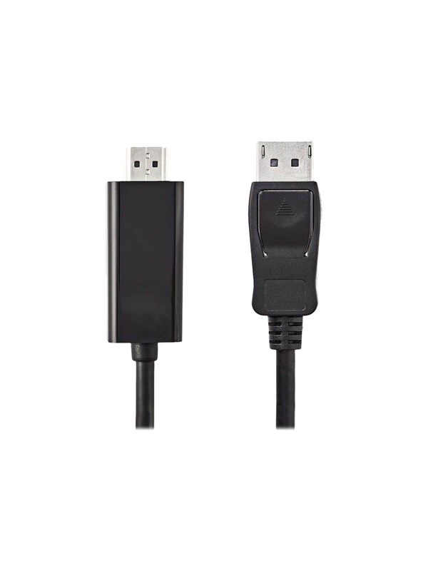 Nedis DisplayPort kaapeli | DisplayPort uros | HDMITM liitin | 4K@30Hz | Niklattu | 2.00 m | Pyöreä | PVC | Musta | Laatikko