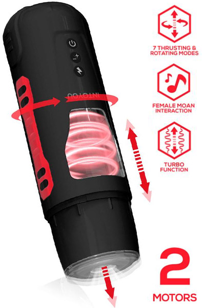 Pyro Advanced Thrusting, Rotating & Moaning Masturbator Automaattinen masturbaattori