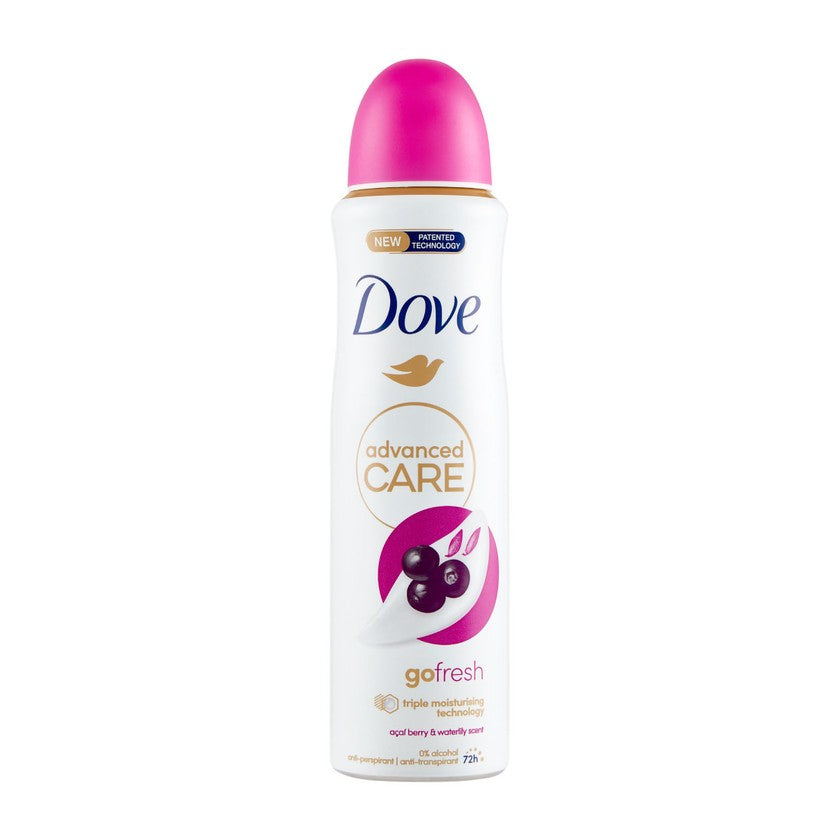 Dove Advanced Care Go -deodorantti Fresh Acai-marja- ja lummeantuoksuinen antiperspirantti 150 ml