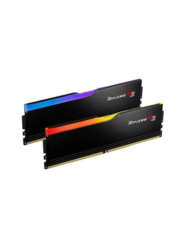 G.Skill Ripjaws M5 RGB DDR5-6400 - 32GB - CL32 - Dual Channel (2 pcs) - Intel XMP - Musta RGB