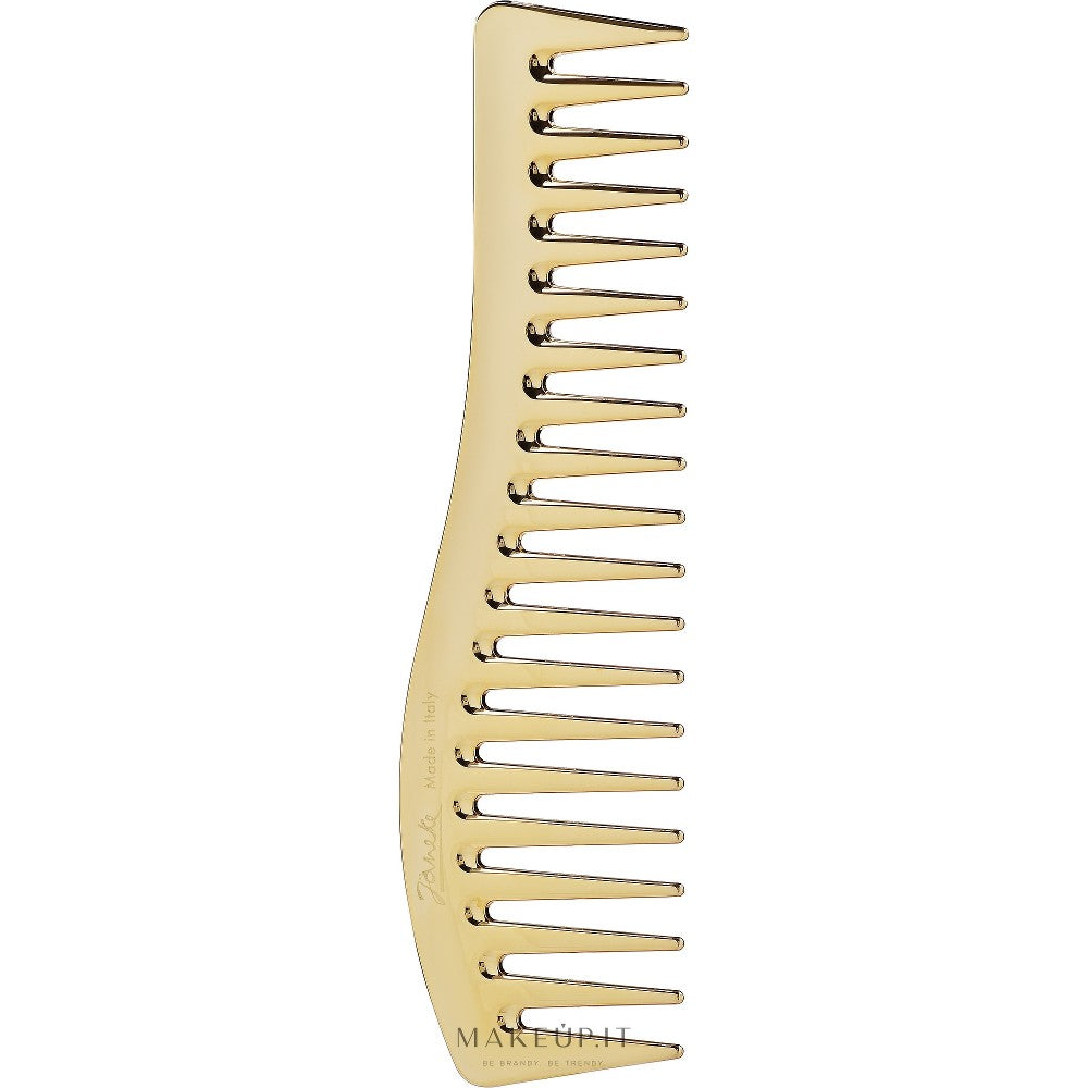 Janeke Gold Line Wavy hiuskampa geelituotteiden levittämiseen 18,5 x 5 cm
