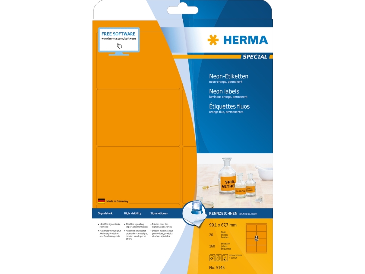 Herma label Special 99,1x67,7 neon orange (160)