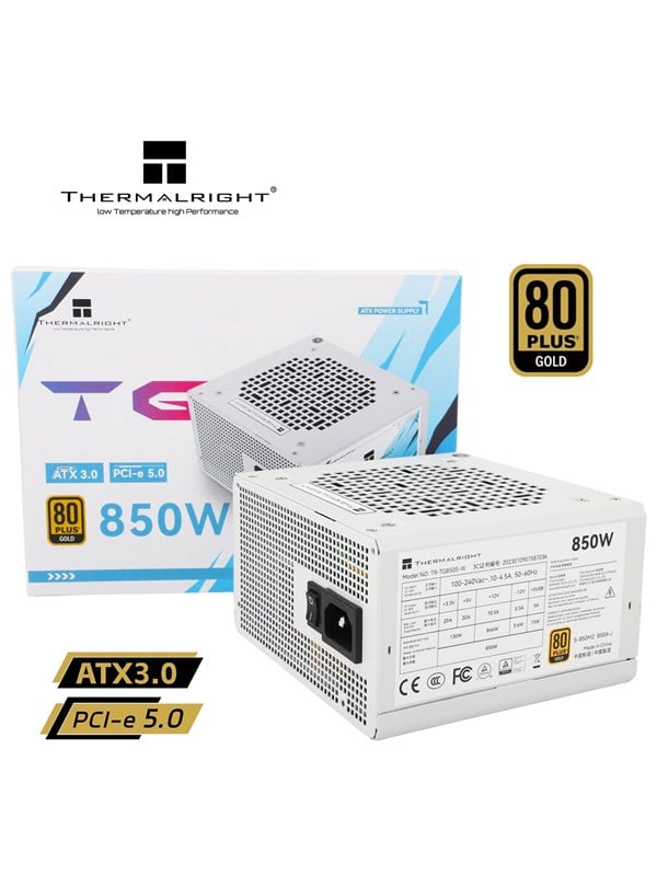 Thermalright TG-850S-W 850W -virtalähde, 80 Plus Gold