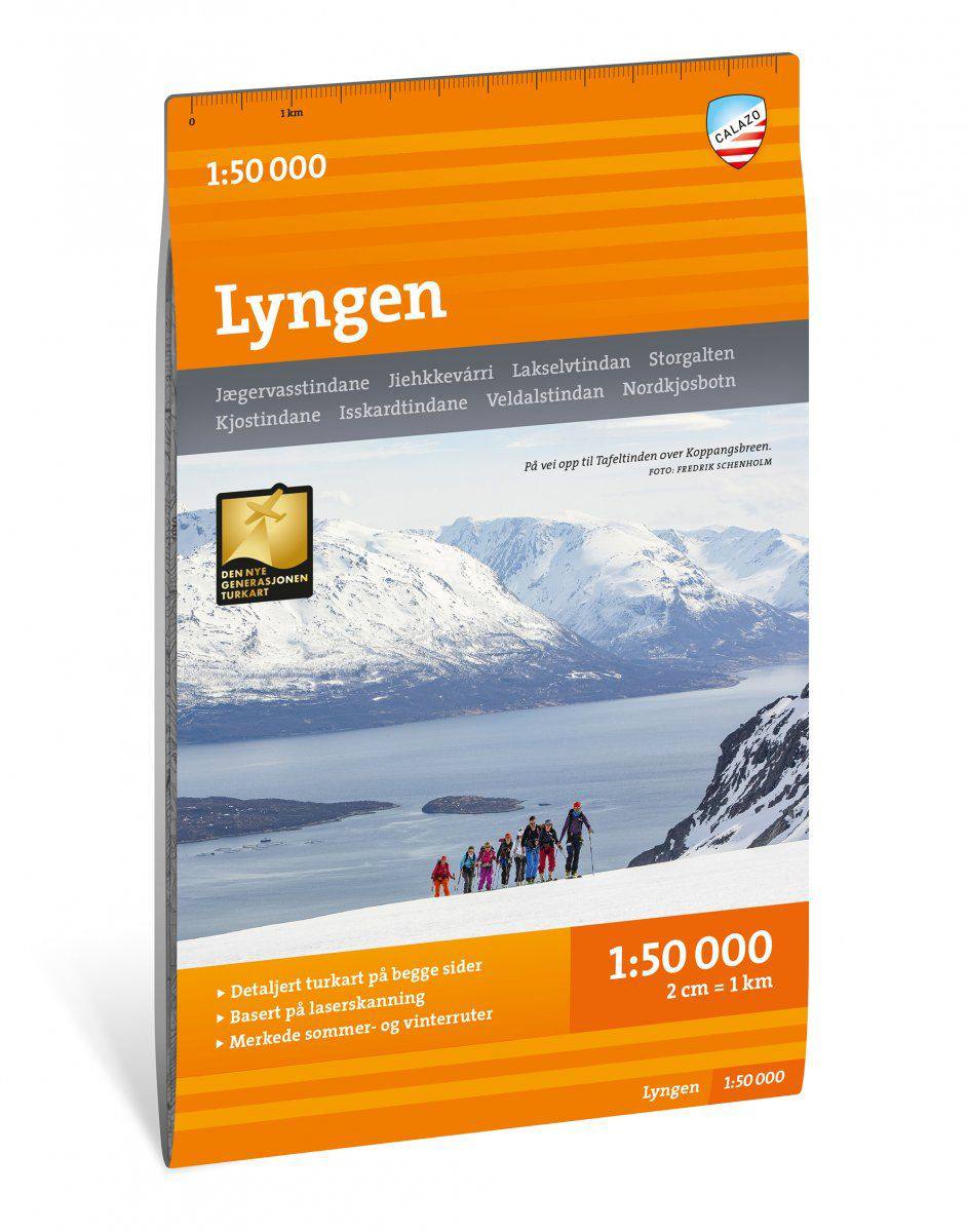 Calazo Lyngen Tyvek ulkomaan retkeilykartta