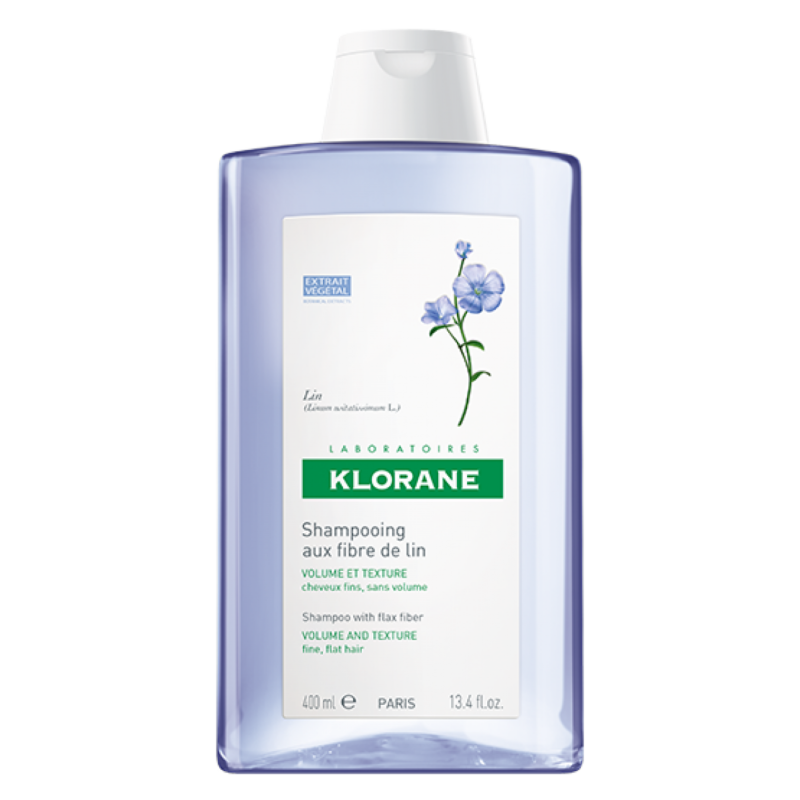 Klorane Flax Fiber Volume Shampoo tuuheuttaville hiuksille - 200 ml