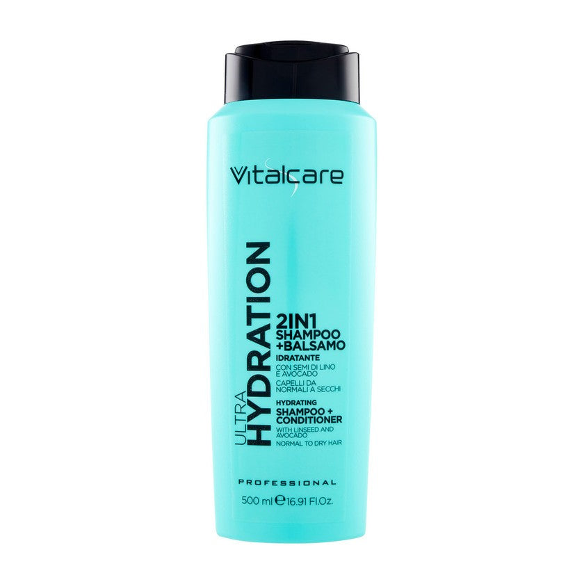 Vitalcare Ultra Hydration 2In1 Shampoo+Kosteuttava Hoitoaine 500 ml