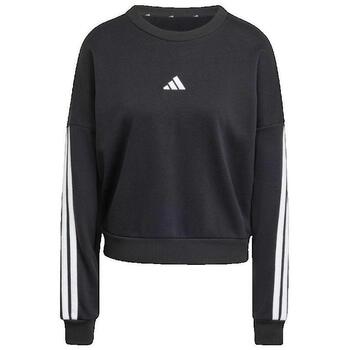 ADIDAS SPORTSWEAR Urheilullinen collegepaita 'ESSENTIALS 3-STRIPES FRENCH TERRY'  musta / valkoinen