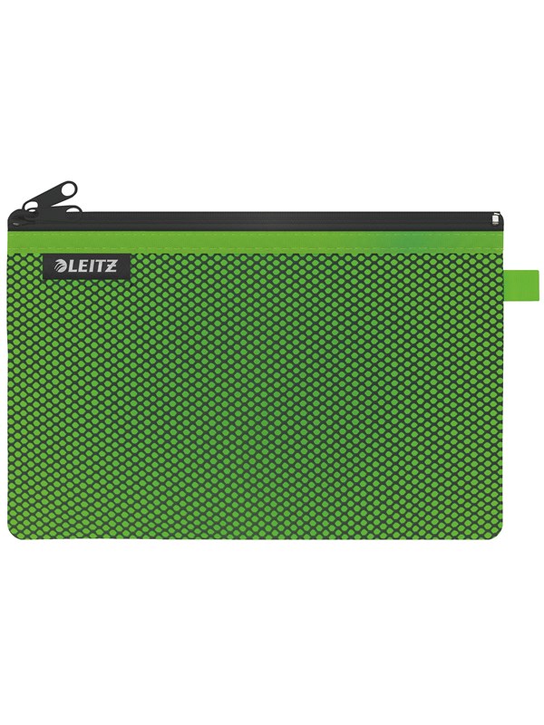 Leitz WOW Travel Large - Kotelo passille / lääkkeille / kaapeleille / virtalähteelle / kosmetiikkatuotteille - nylon - vihreä