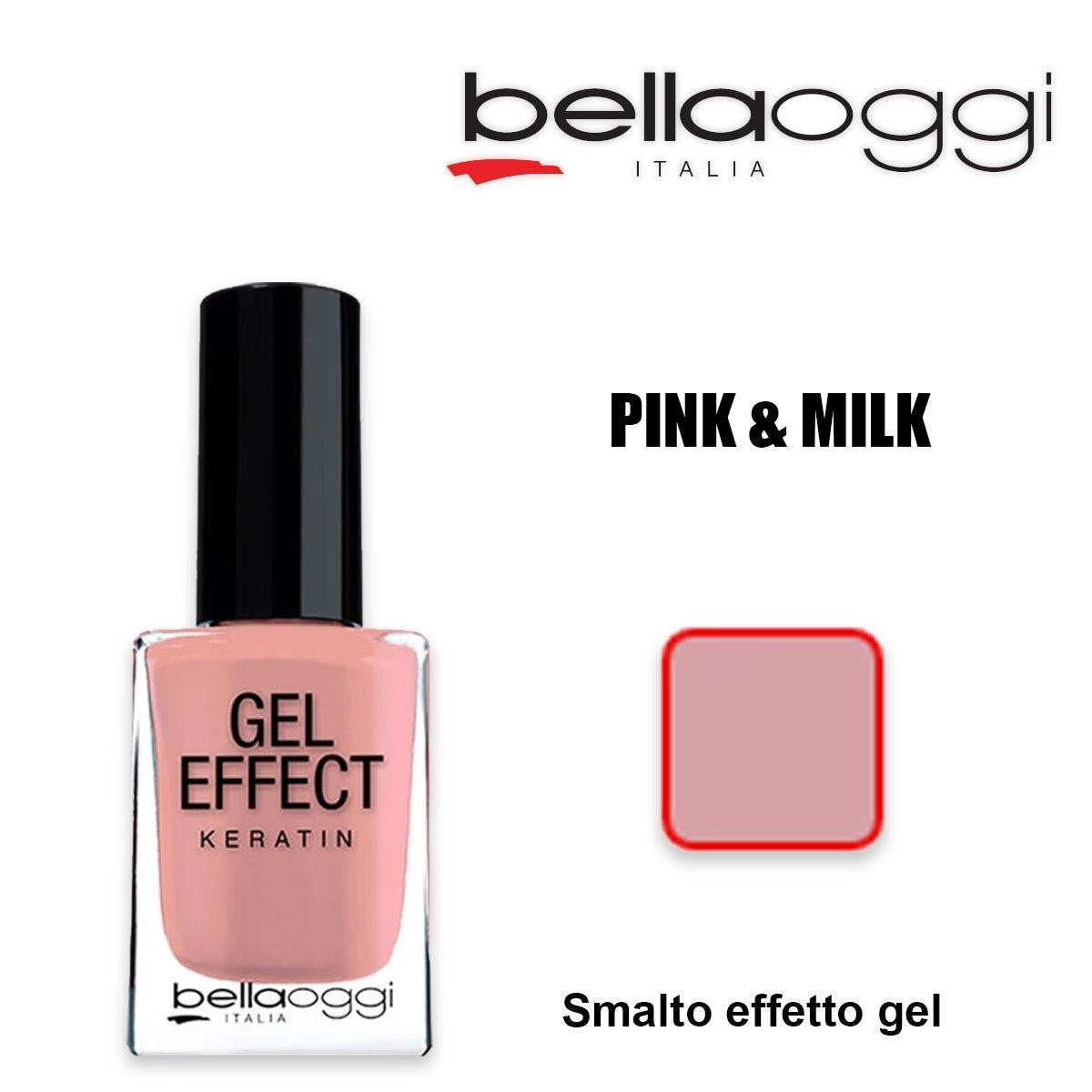 Gel Effect Keratin Geelivaikutteinen kynsilakka keratiinilla Pink & Maito