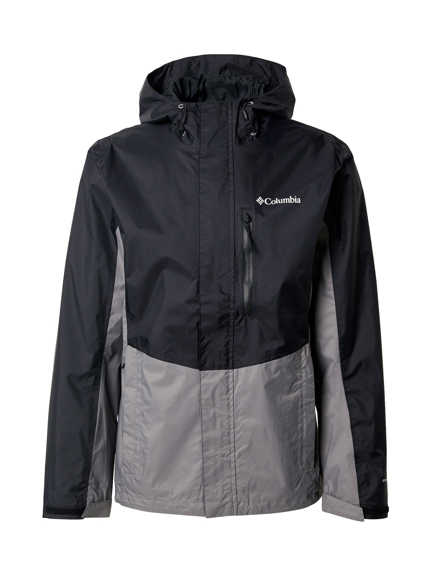 COLUMBIA Ulkoilutakki 'Pouring Adventure' harmaa / vaaleanharmaa / musta