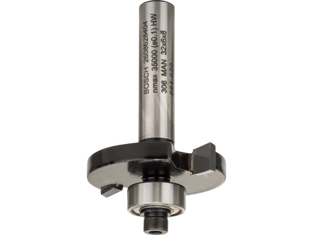 Fräs Bosch disc groove cutter Standard for Wood, 32 mm, arbetsbredd 6 mm (skaft 8 mm, dubbelslipad)