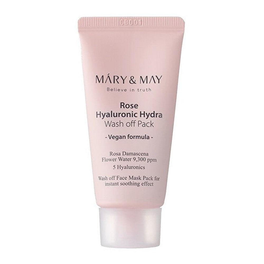 Mary&Max Rose Acido Ialuronico Hydra Wash Off Pack Crema Maschera 30g — Maschera