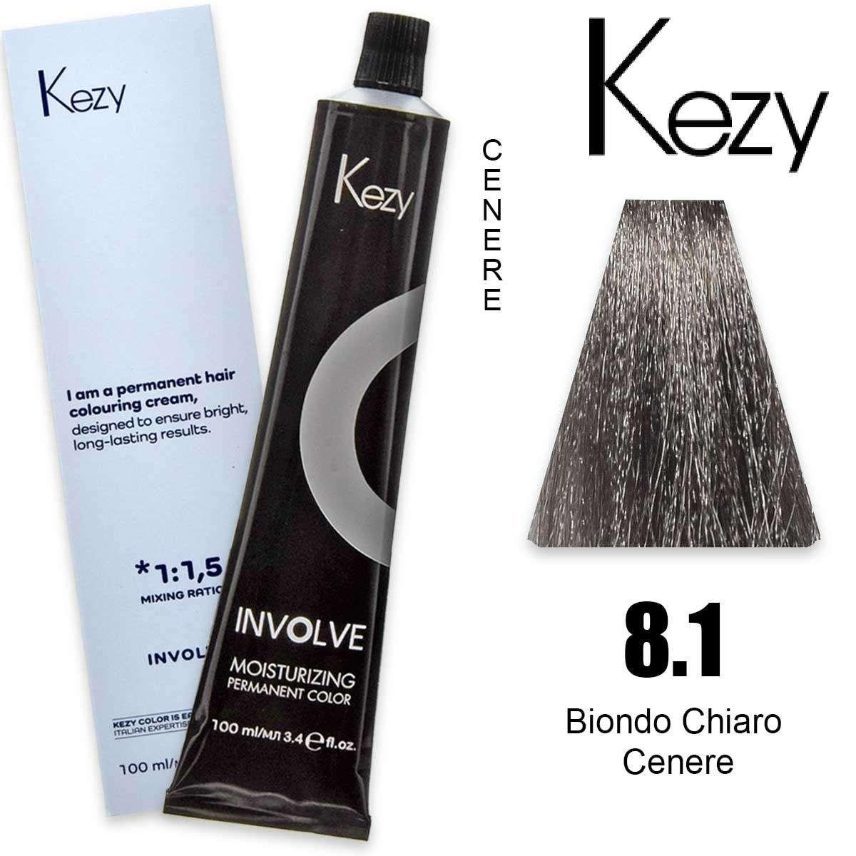 Kezy Involve Color 100 ml Vaalea Tuhka Blond 8.1