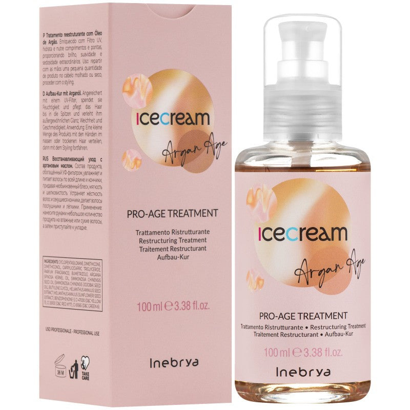Inebrya Jäätelö Argan Age Pro-Age -hoito - 100ml