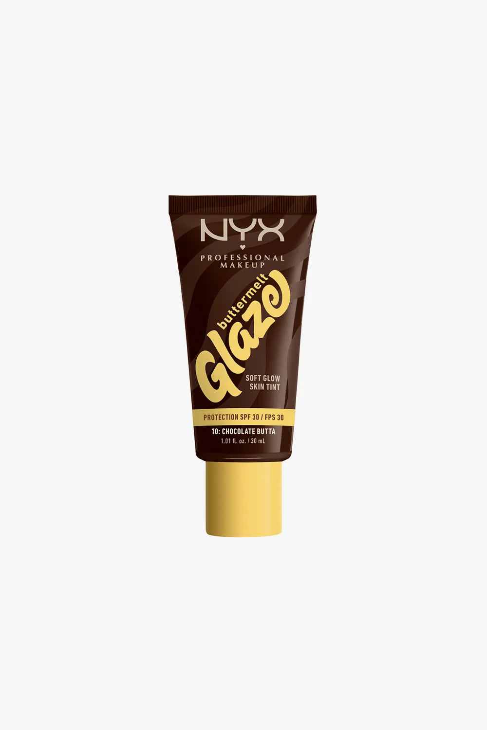 NYX Professional Makeup Buttermelt Glaze valaiseva sävytetty Lotion SPF 30 Color 10 Chocolate Butta 30 ml