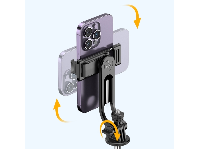 Wozinsky Selfie stick WC1Y3S Telescopic Tripod 1.3m with Phone Holder - Black