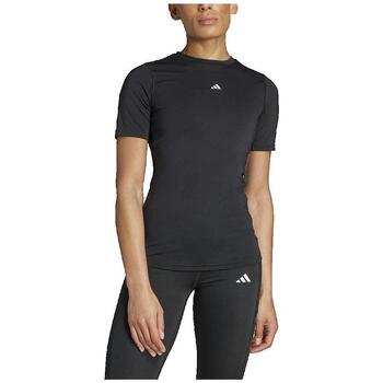 ADIDAS PERFORMANCE Toiminnallinen paita 'TECHFIT Training'  musta / valkoinen