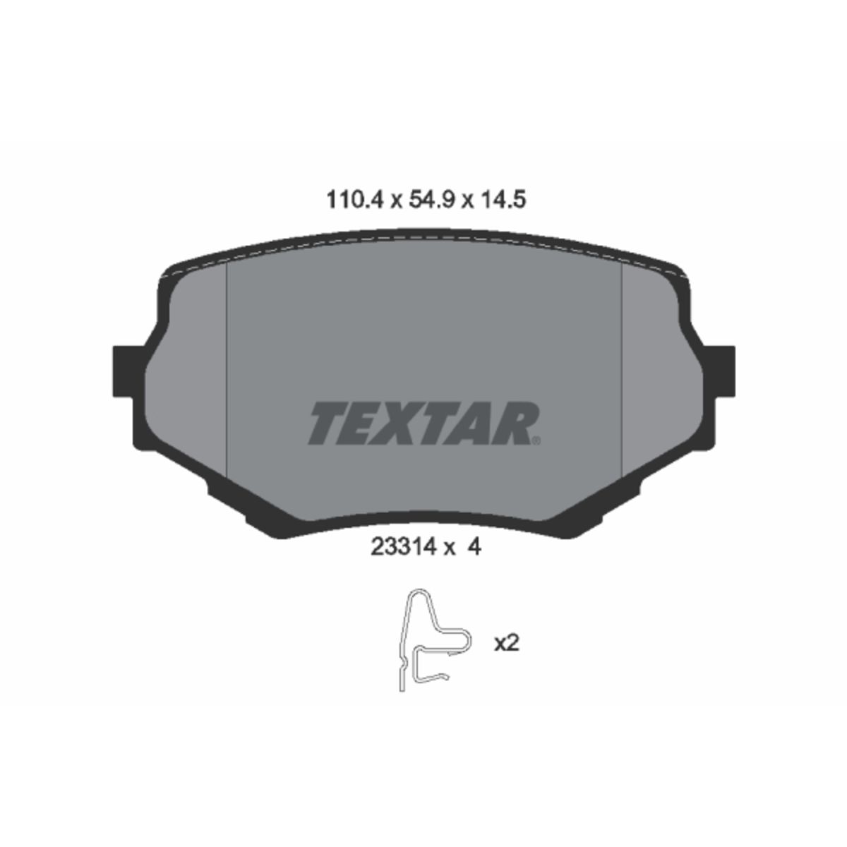 Jarrupalat, levyjarru TEXTAR 2331401
