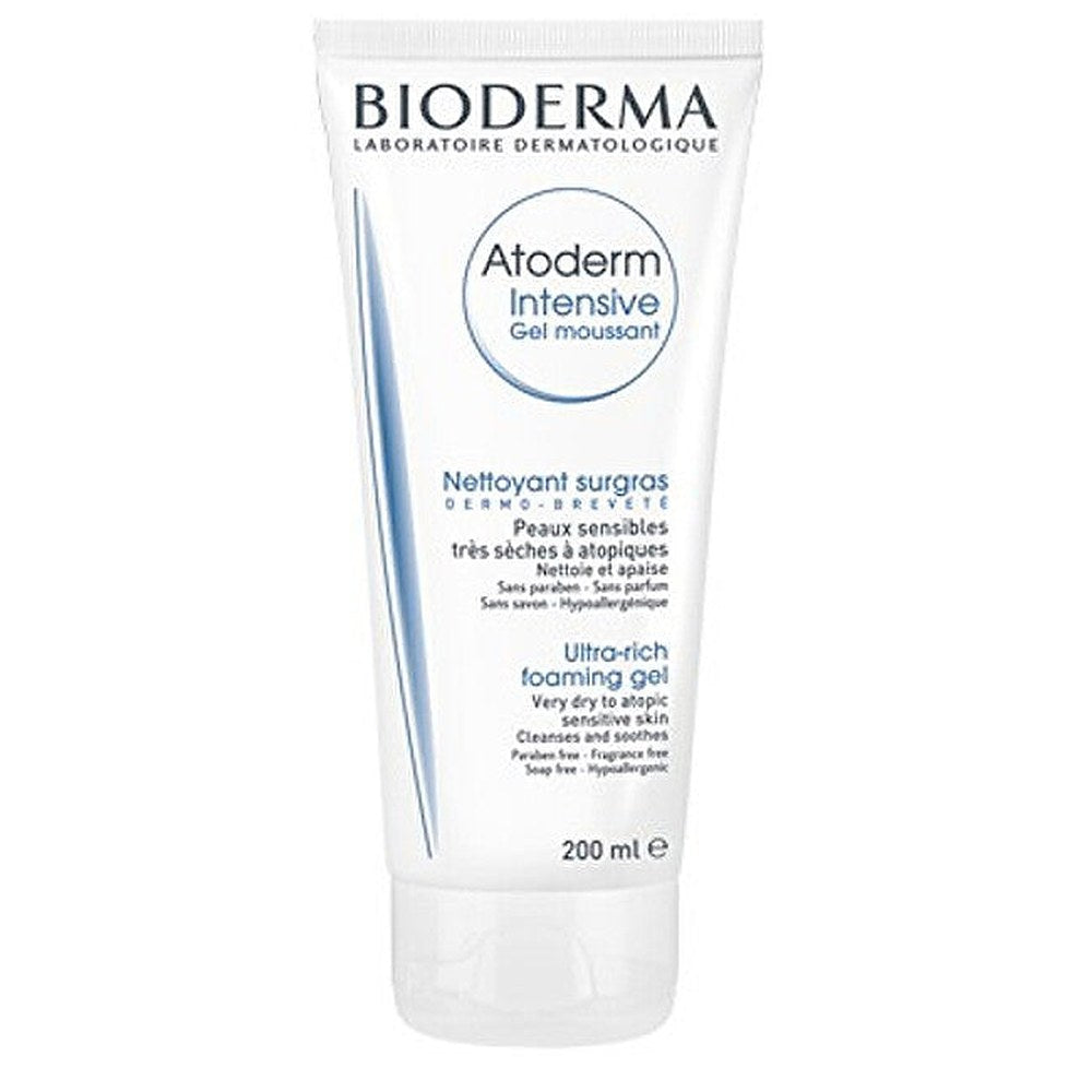 Bioderma Atoderm Gel Doccia Intensivo Ultra Rikas 200 ml - Puhdistus ja Rauhoittava Hoito Herkälle Iholle