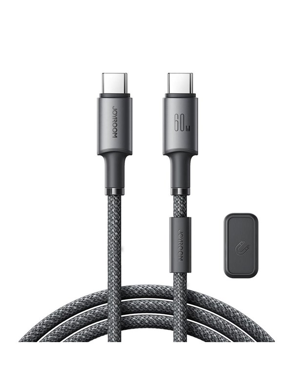 Joyroom S-A50 Unlimited Series 60W USB-C - USB-C Cable with Magnetic Organizer 1.2m - Gray