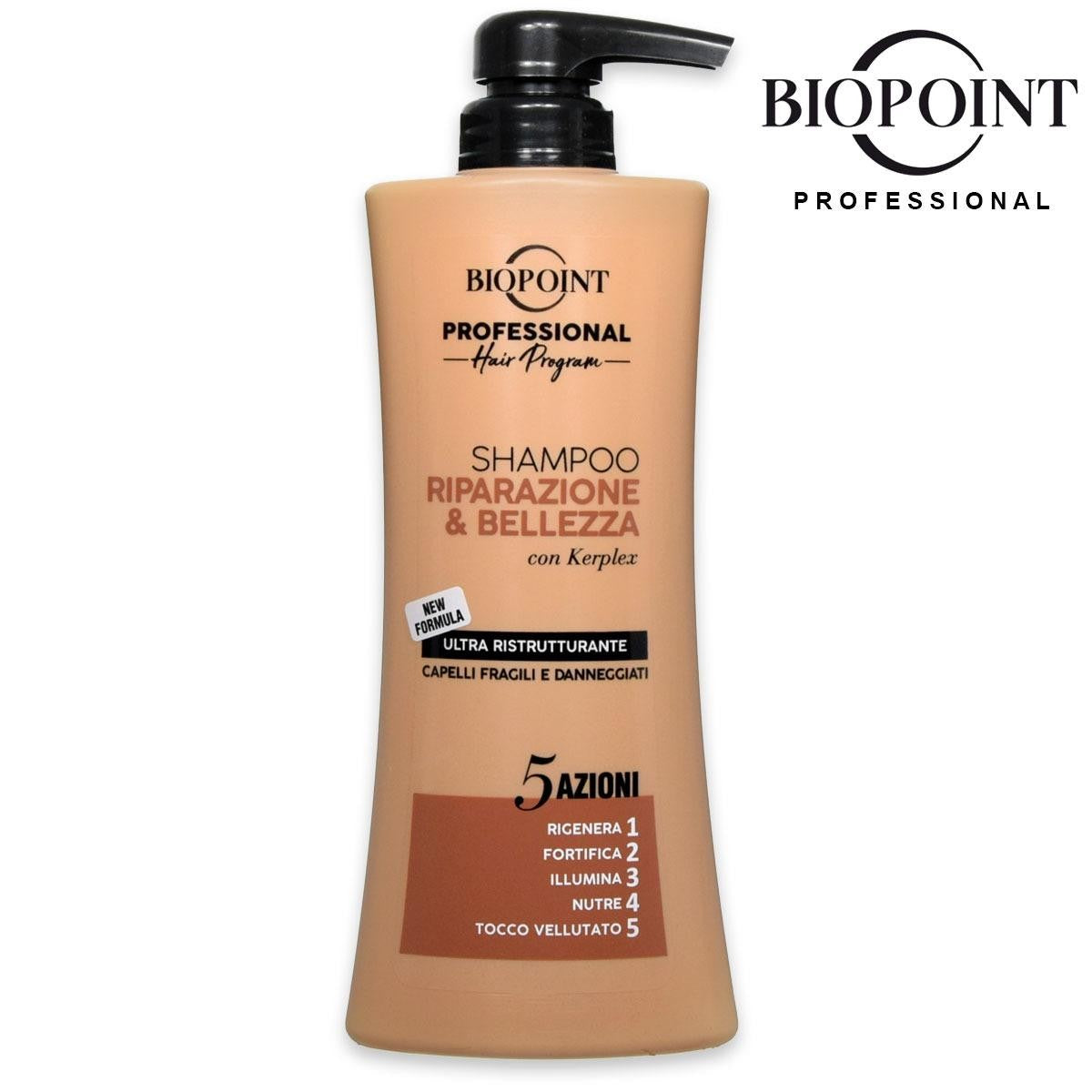 Korjaava ja kaunistava shampoo Biopoint 400 ml