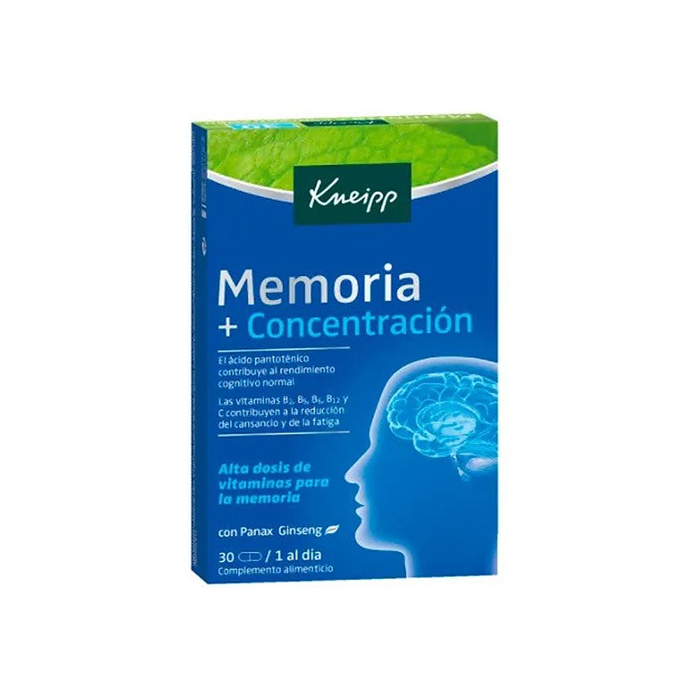 Kneipp Muistin pitoisuus 30 kapselia