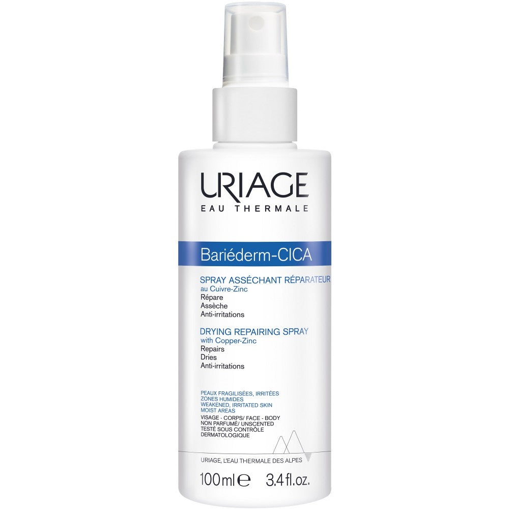 Uriage Bariéderm Cica-spray-kuivauskorjausaine Cu-Zn:llä 100 ml