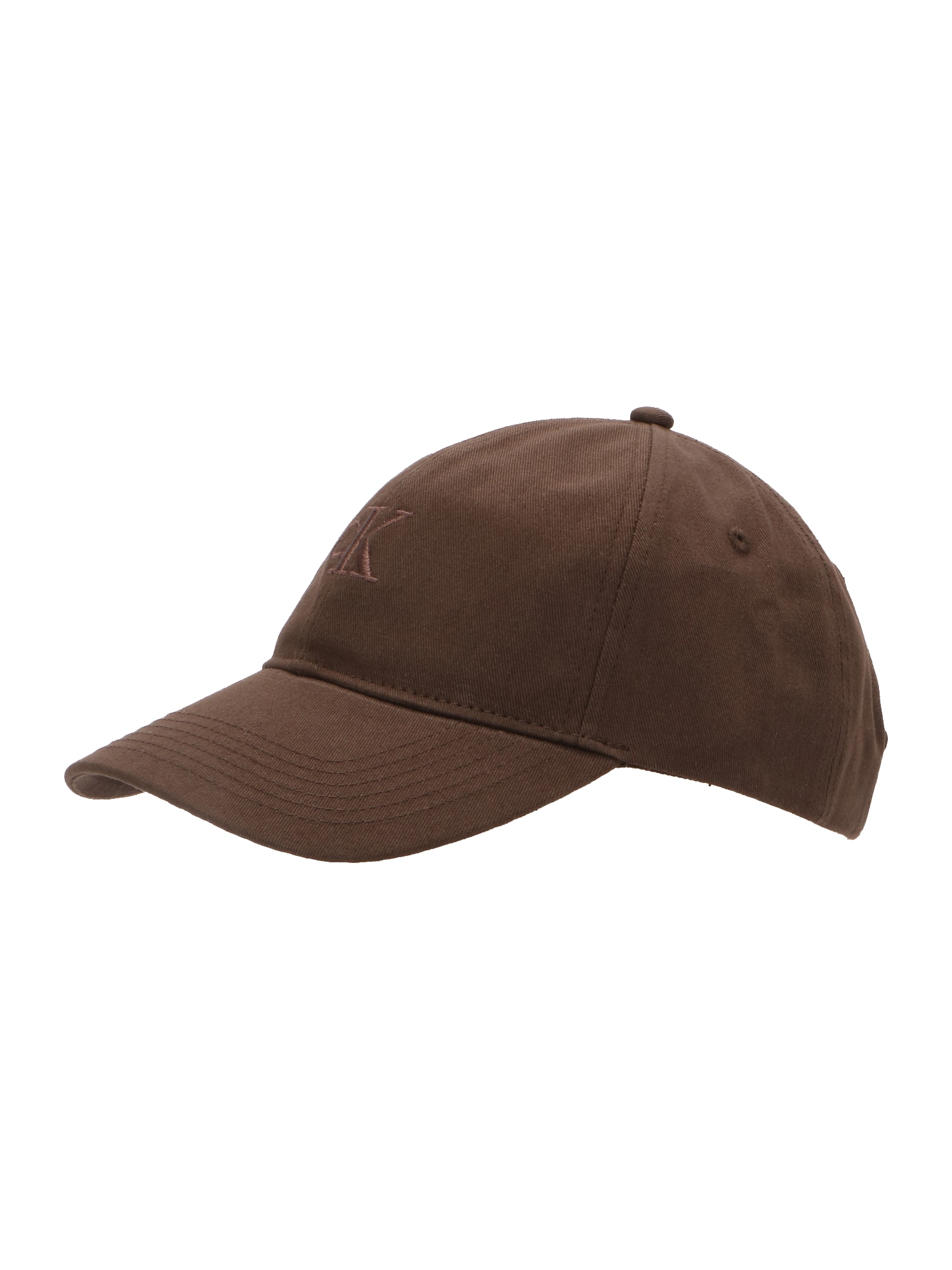 Calvin Klein Lippalakki 'CK Monogram Tonal Embroidery Baseball' suklaa