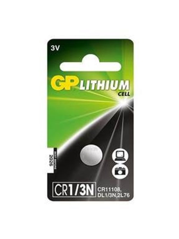 GP BATTERIES GP CR 1/3N-C1 - 3V/160mAh GP-CR11108 Vastaa: N/A