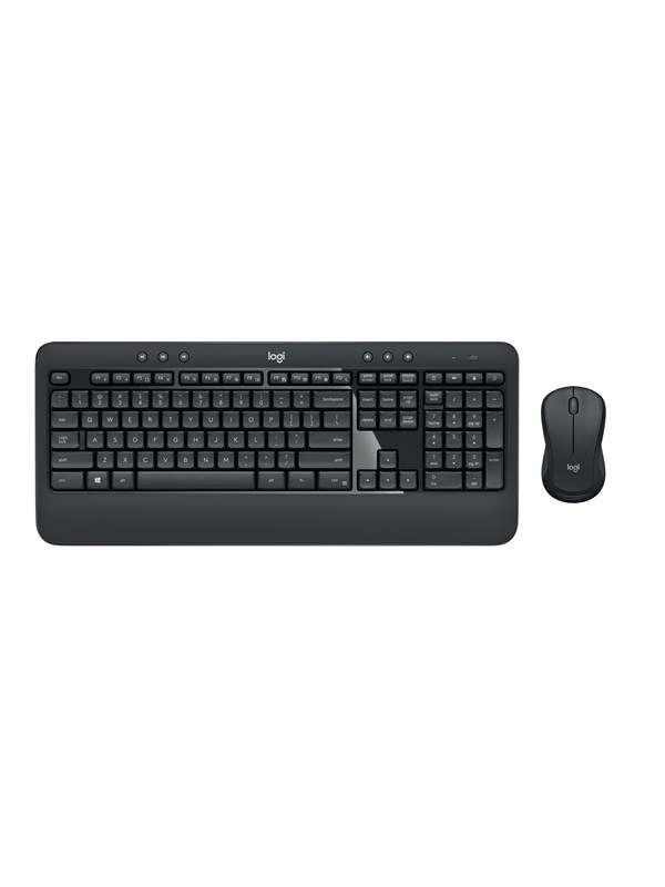 Logitech MK540 Advanced Wireless Combo - UK = MK540 edistynyt langaton yhdistelmä - UK - Näppäimistö ja Hiirisetti - Englanti - Musta