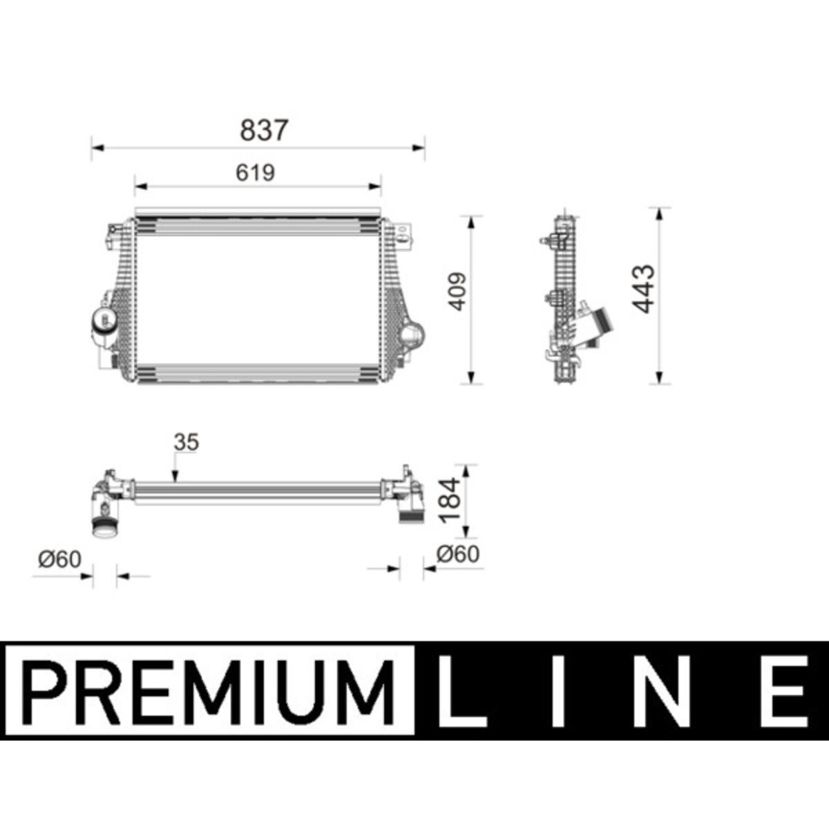 Välijäähdytin MAHLE CI 746 000P