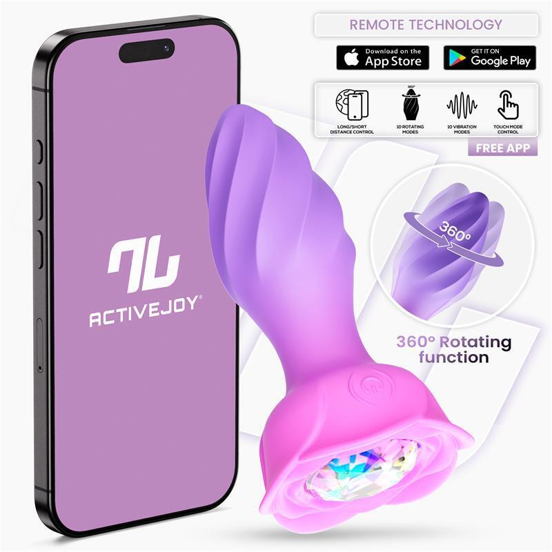 Moxy Butt Plug With 360 Rotation & App Värisevä anaalitappi
