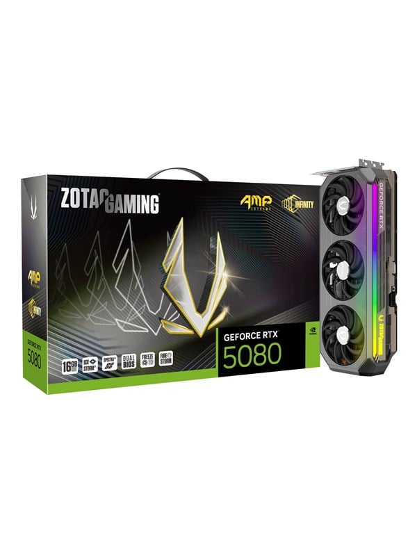 ZOTAC GeForce RTX 5080 AMP Extreme INFINITY 16 Gt OC -näytönohjain