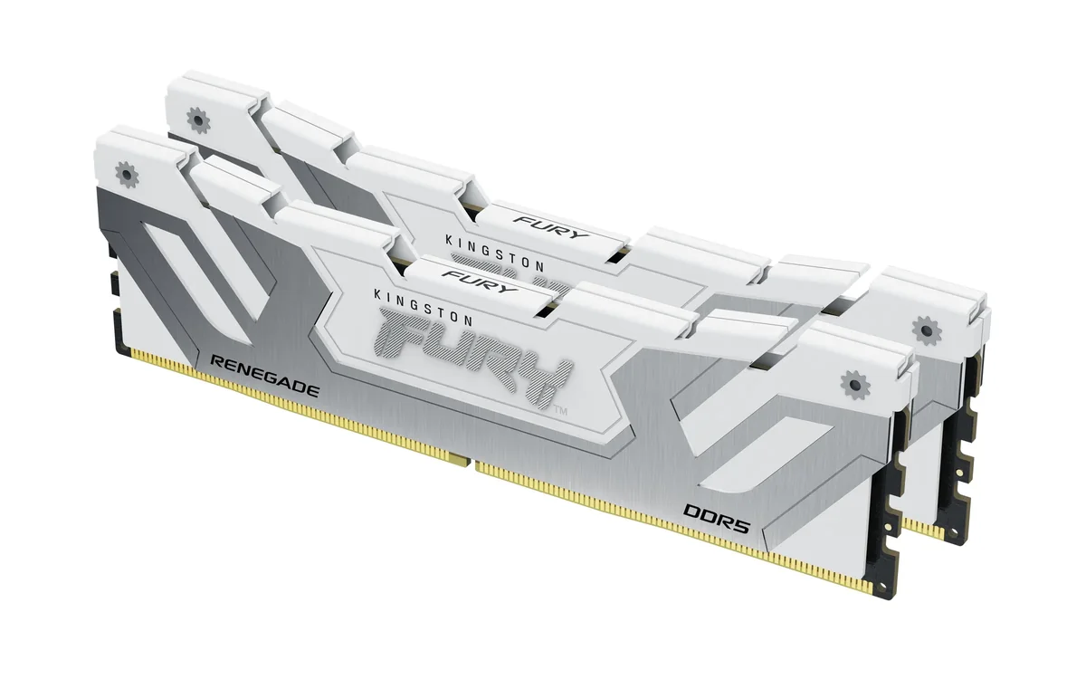 Kingston FURY Renegade 48 Gt (2 x 24 Gt) DDR5 8400 MHz, CL40 -muisti, valkoinen (XMP)