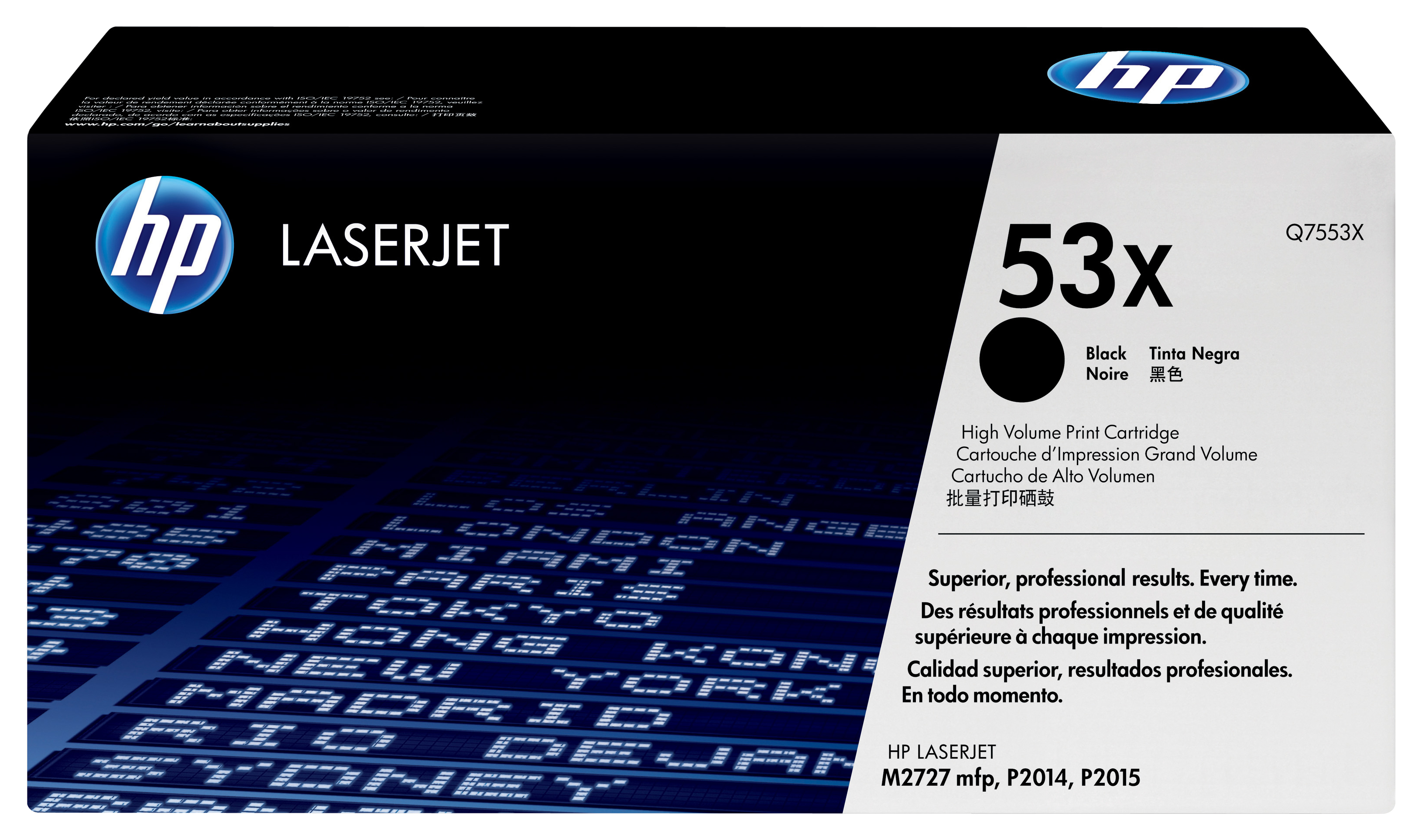 HP 53X XL -laservärikasetti, musta
