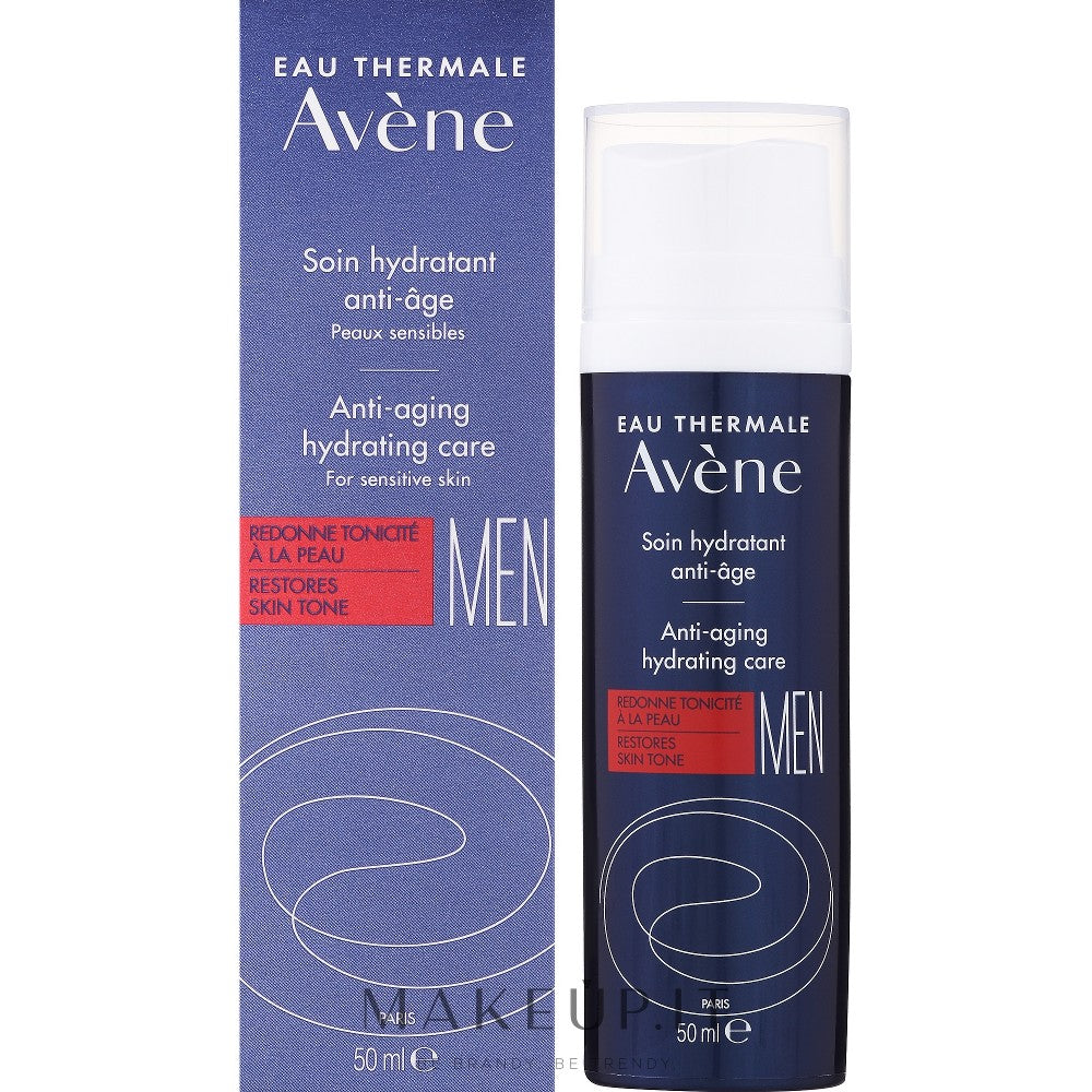 Avène Ikääntymistä Estävä Kosteuttava Hoito Miehille 50ml — Kasvovoide