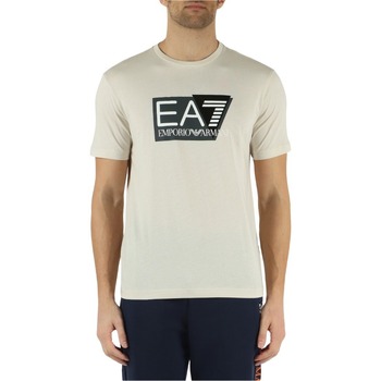 EA7 Emporio Armani Paita beige / antrasiitti / musta / valkoinen